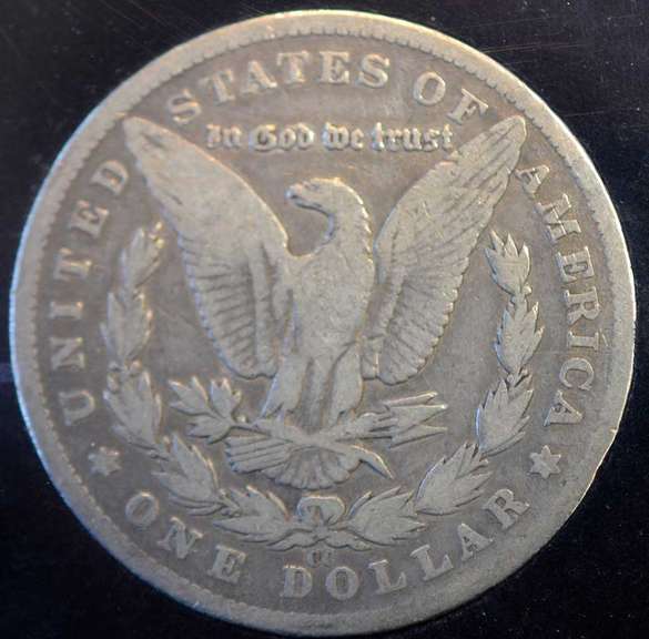 1881-CC Morgan Silver Dollar, Circulated.