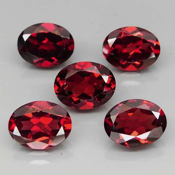 Stunning 10.97ct 5 piece untreated Garnet set