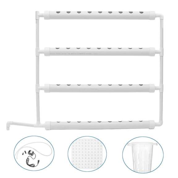 Wall-mounted Hydroponic Grow Kit 36 Plant Sites