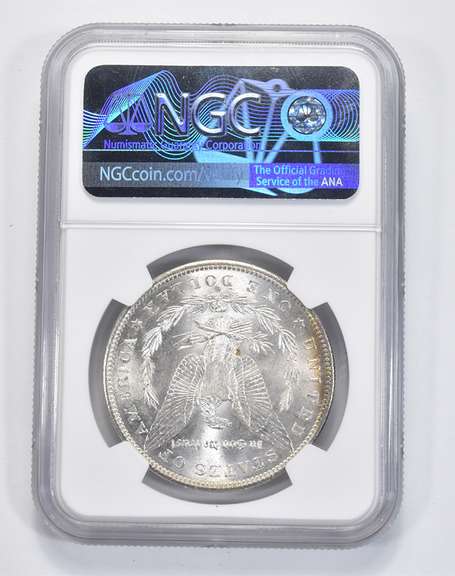 MS66+* 1882-S Morgan Silver Dollar - Graded NGC Insane Rainbow Tone