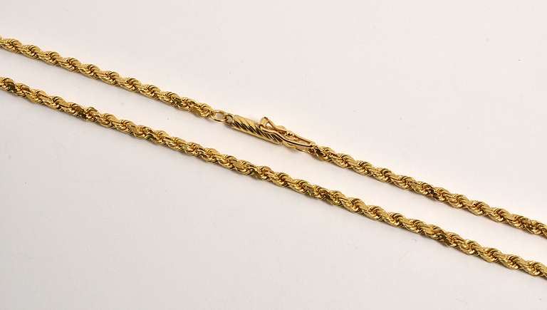 Useful 18k Rope Necklace