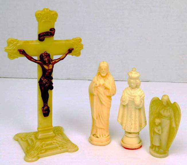 Collection of Vintage Religious Figures & Crucifix