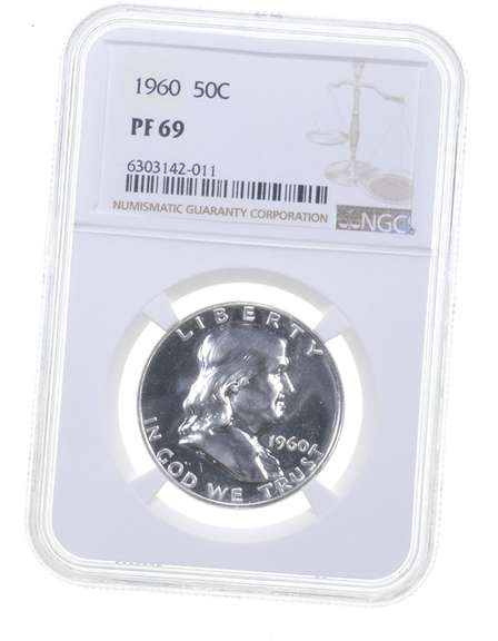 PF69 1960 Franklin Half Dollar - Graded NGC
