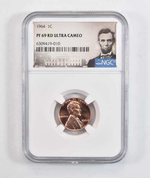 PF69 RD UCAM 1964 Lincoln Memorial Cent - Graded NGC