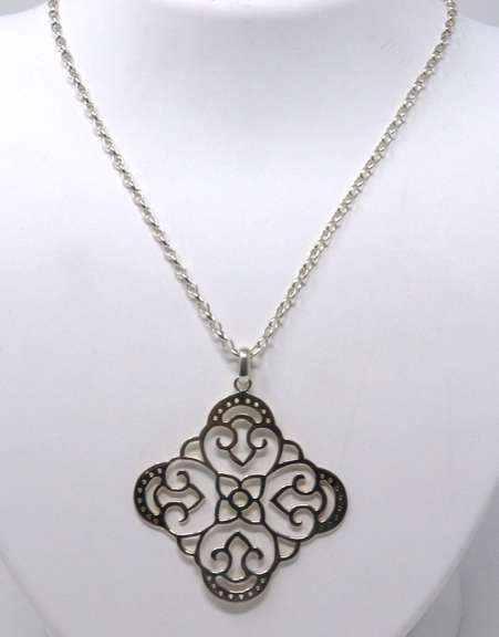 Sterling Silver Pendant on Chain Necklace