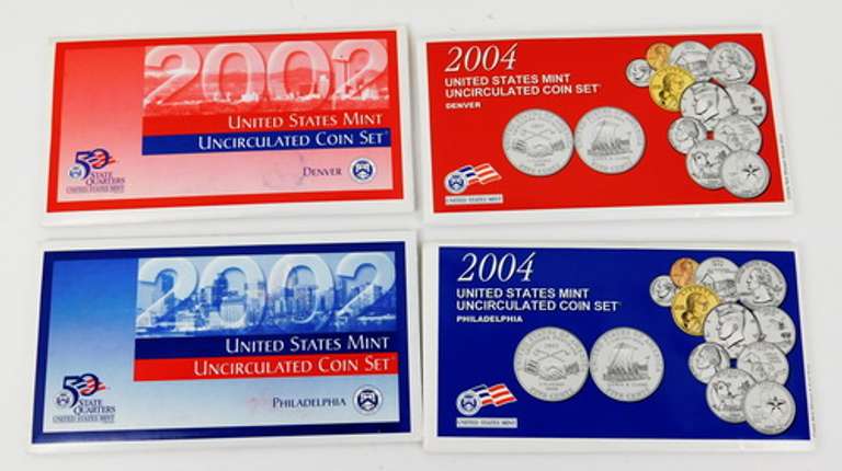4 U.S. Mint Uncirculated Coin Sets