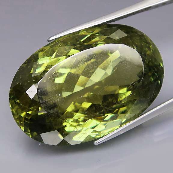 Huge! 64.74ct unheated collectors green Apatite