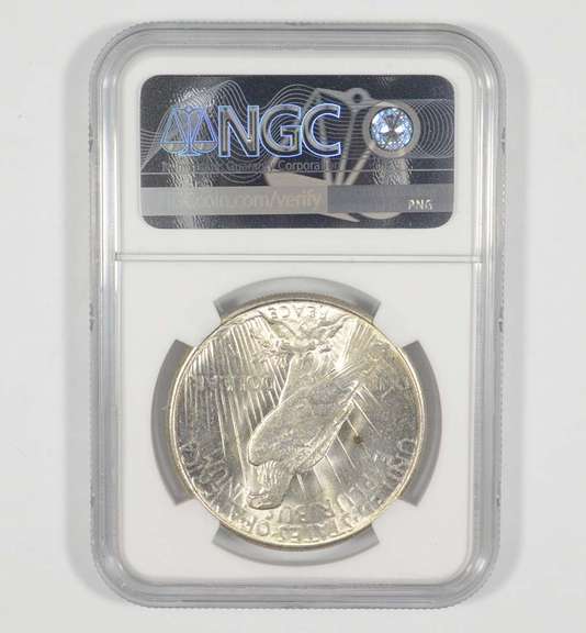 MS63 1923-S Peace Silver Dollar - 100th Anniversary - Graded NGC