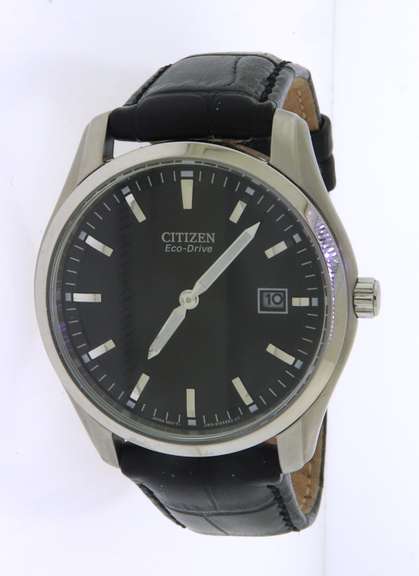 Citizen Eco Drive Corso Quartz Black Dial Watch