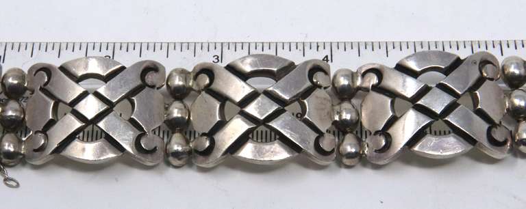 Vintage Sterling Silver Mexico Bracelet