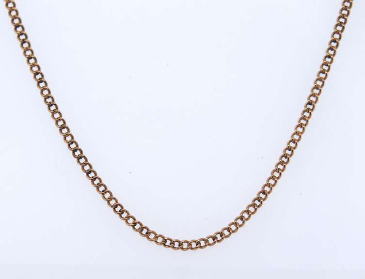 Vintage Yellow Gold Curb Link Chain