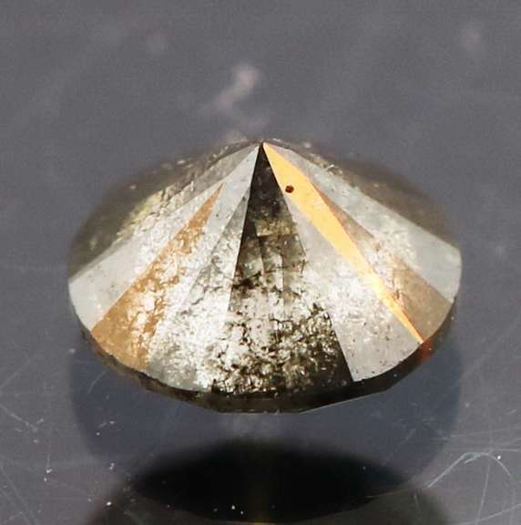 Very fine .32ct smooth cut Black Diamond solitaire