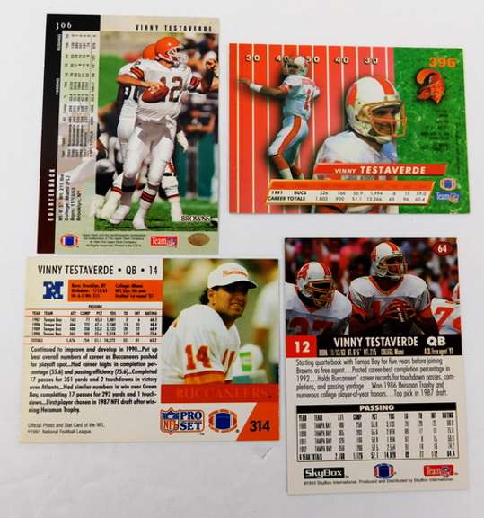 4 Vinny Testaverde Football Cards