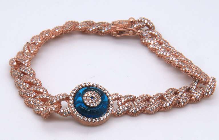 Sterling Silver Devil Eye Bracelet