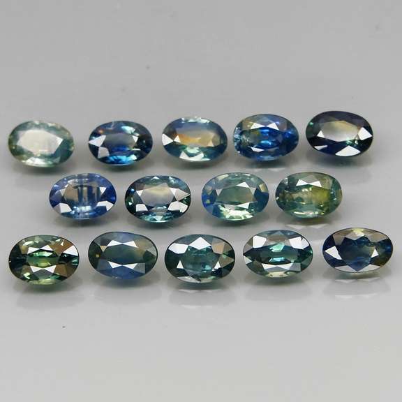 Unheated! 7.63ct oval cut Australian Sapphire set