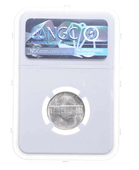 MS65 1944-P Jefferson Nickel - Mint Error - Obverse Lamination - NGC
