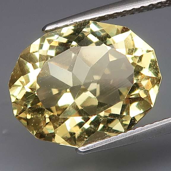 Portugese cut 8.28ct golden Apatite