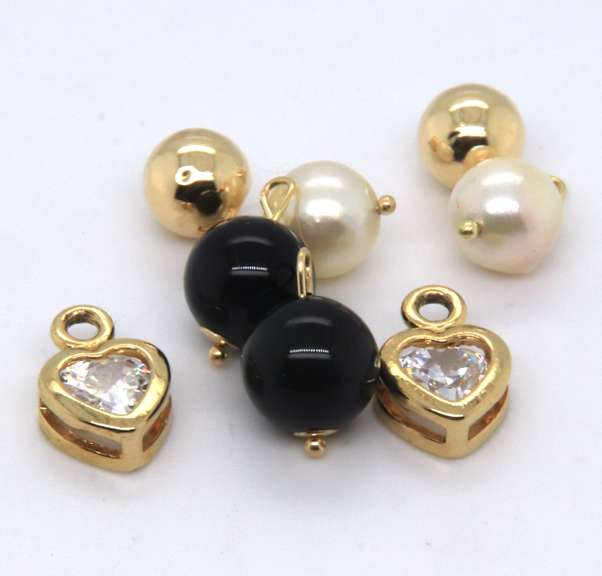 Beautiful Yellow Gold Hoop Charms