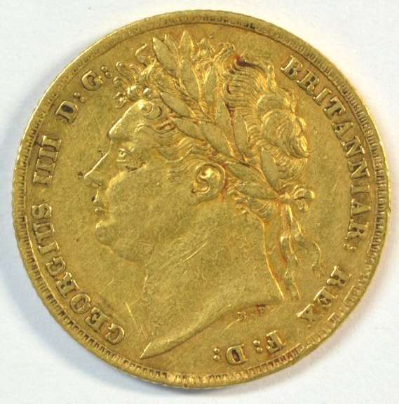 Scarce XF 1824 Great Britain Gold Sovereign of George IV