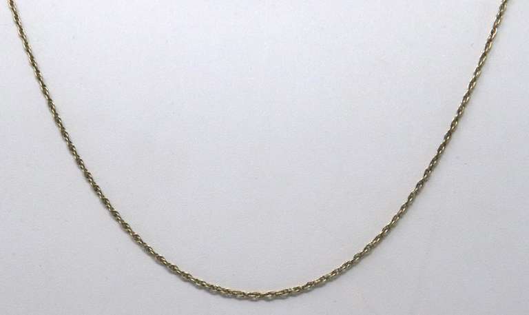 Vintage Sterling Silver Rope Chain Necklace