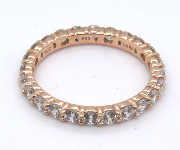 Sterling Silver Cubic Zirconia Band
