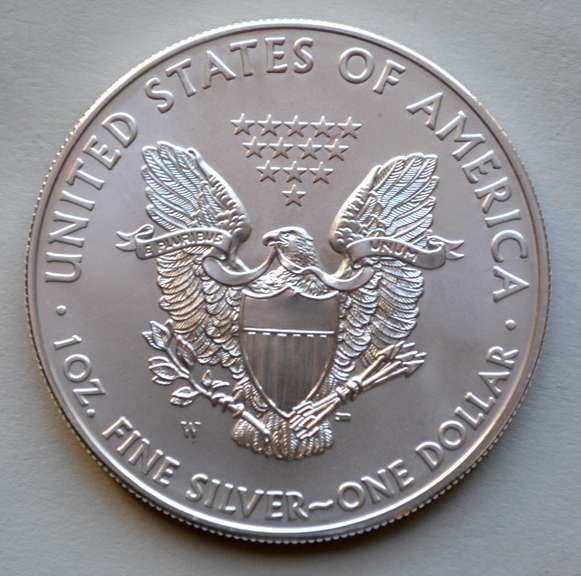 2011 W Uncirculated Silver Eagle With Box & Paper