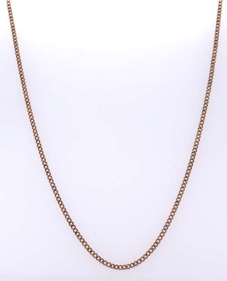 Vintage Yellow Gold Curb Link Chain