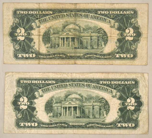 2 1928 G $ 2 Star Red Seal US Notes