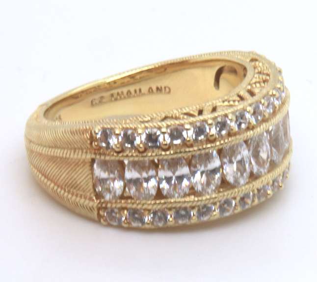 Judith Ripka Sterling Silver Cubic Zirconia Ring