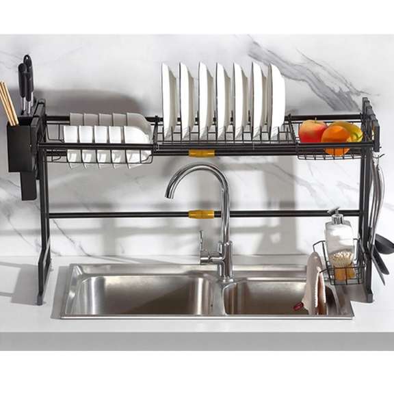 Kitchen Dish Drain Rack Stainless Steel