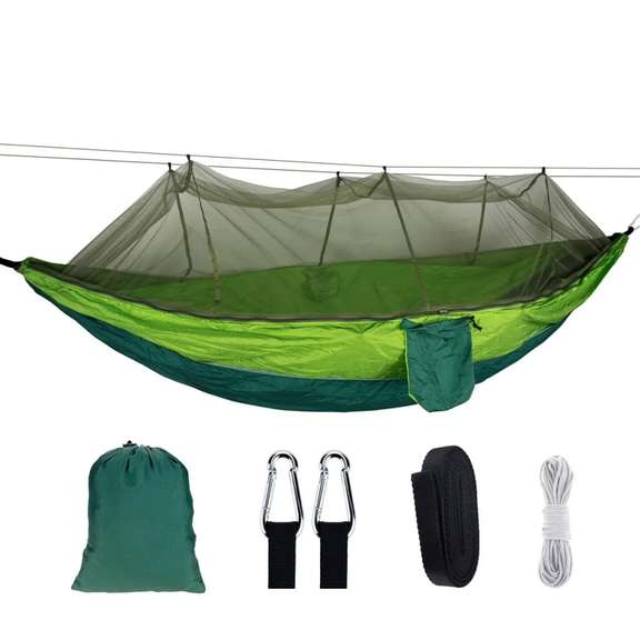 1-2 Person Portable Camping Hammock with Mosquito Net