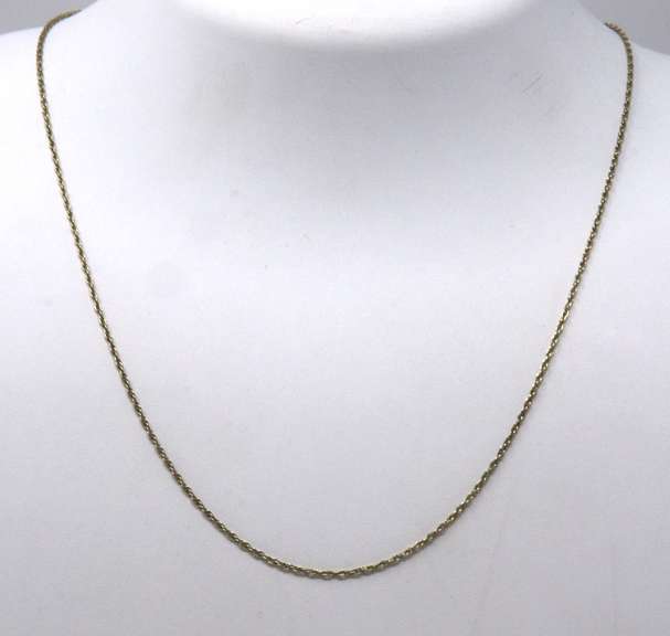 Vintage Sterling Silver Rope Chain Necklace