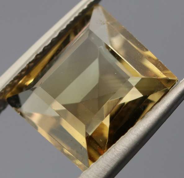 Rich 3.88ct untreated emerald cut Citrine