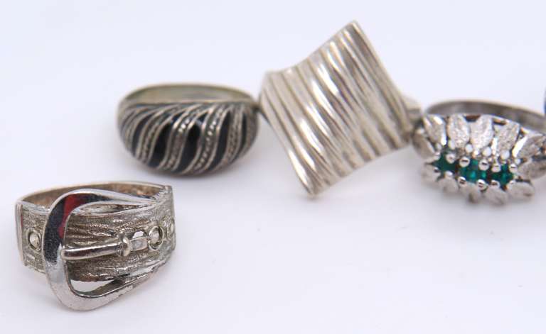 Vintage Sterling Silver Lot of Rings