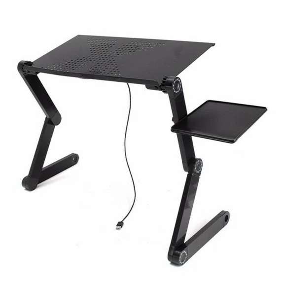 Foldable Laptop Table Stand with Cooling Fan