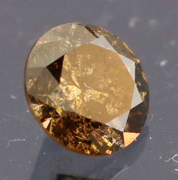 Eye catching 0.34ct smooth cut Chocolate Diamond solitaire