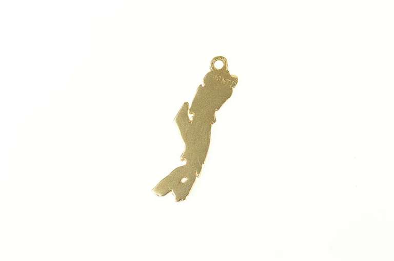 10K Yellow Gold Nova Scotia Country Souvenir Travel Charm/Pendant