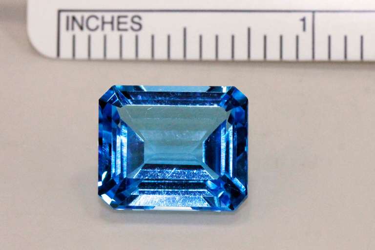 Bright Swiss Blue Topaz - 12.22 cts.