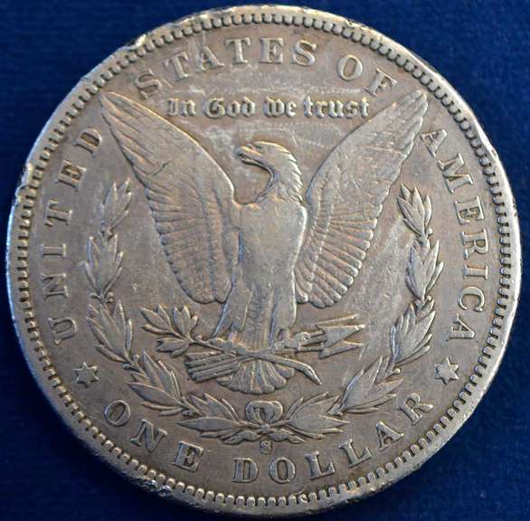 1892-S Morgan Silver Dollar Circulated.
