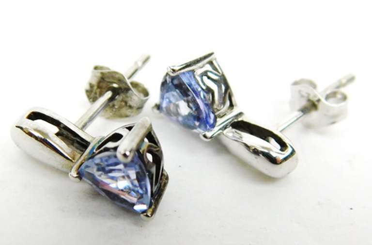 High Quality Sterling Tanzanite Earrings