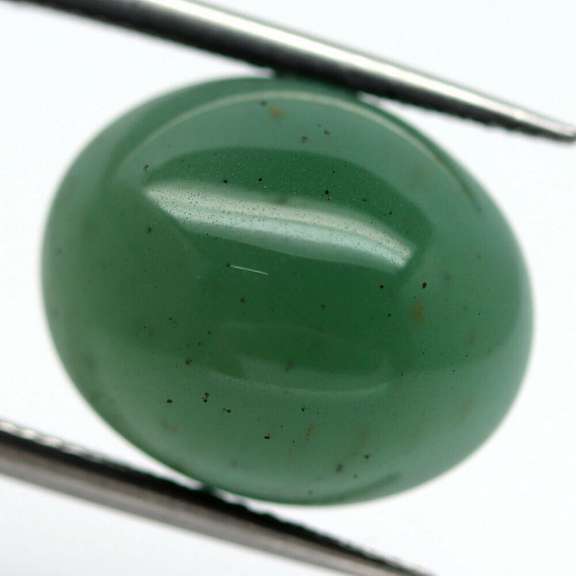 Gorgeous 15.21ct rich green Aventurine cabochon
