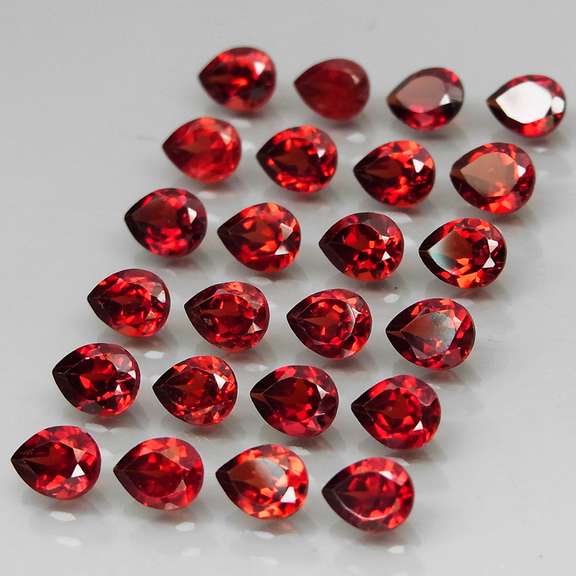 Incredible 9.68ct open color matched Garnet set