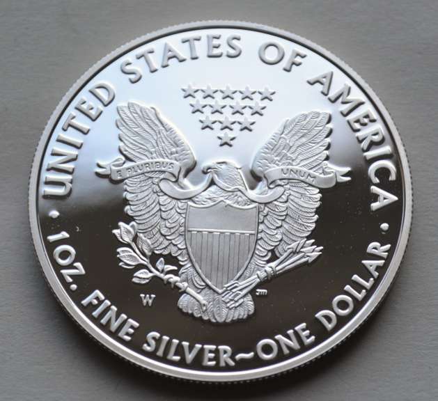 2008 W Proof Silver Eagle With Box & Paper
