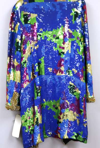 Jill Tri Color Sequin Jacket