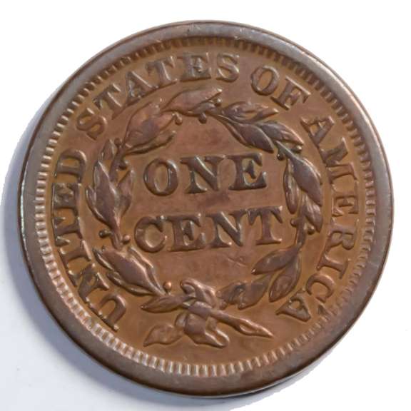 1855 Slant Five Large Cent