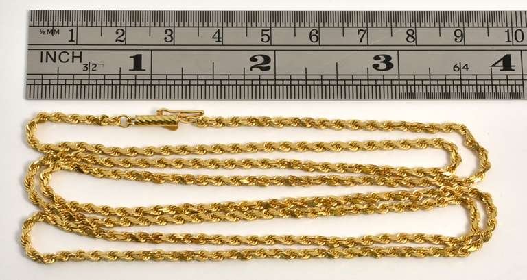 Useful 18k Rope Necklace