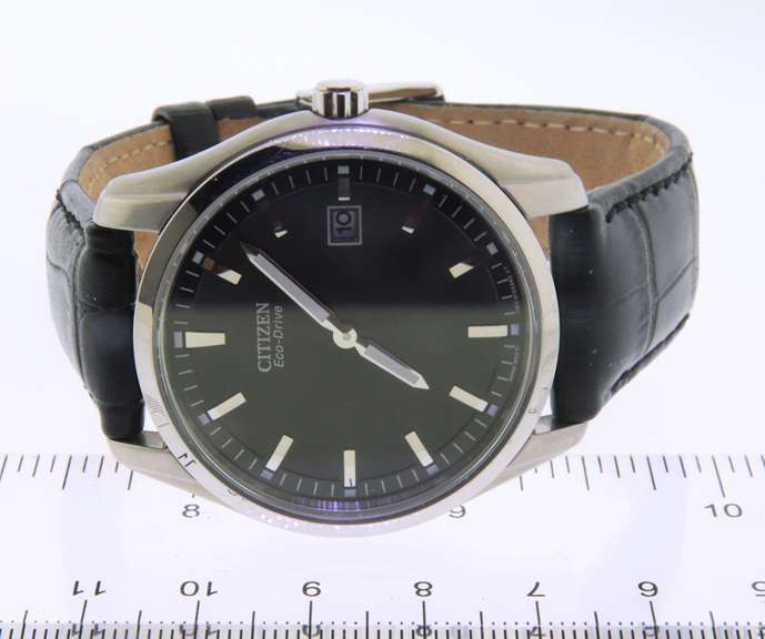 Citizen Eco Drive Corso Quartz Black Dial Watch