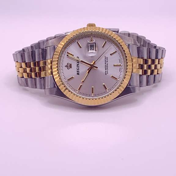 Men's Stainless Steel Diver Watch with Day Date