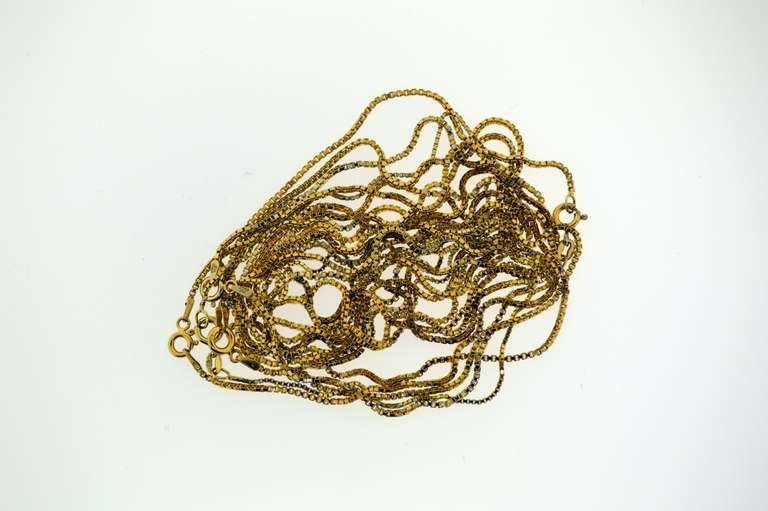 Italian Sterling Silver Box Chain Lot