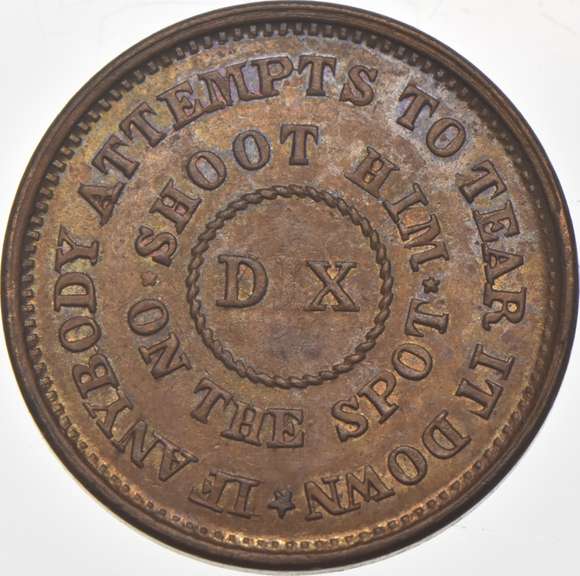 1863 Flag Of Union Civil War Token